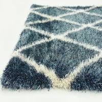 שטיח שפע ייחודי של נול טרליס שאג גיאומטרי או רץ
