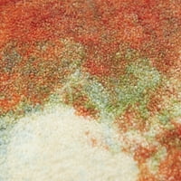 מוהוק ביתי צבעוני גן מודפס שטיח אזור ניילון מקורה, מולטי, 1 '8 2' 10