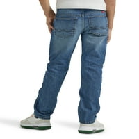 Wrangler® Boy's Indigood Jean Straight Jean עם מותניים מתאימים להתאמה, בגדלים 4-16, Slim & Husky