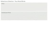אוסף השתקפויות בהתאמה אישית, 2 תריסי עץ אלחוטיים, לבן, 63 רוחב 48 אורך