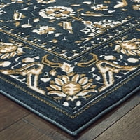 שטיח רץ מזרחי מסורתי של נורין, חיל הים הזהב 2, 2 '8'
